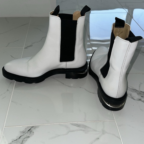 Alexander Wang Chelsea Boot Bootie White 10 Ankle - Picture 11 of 13